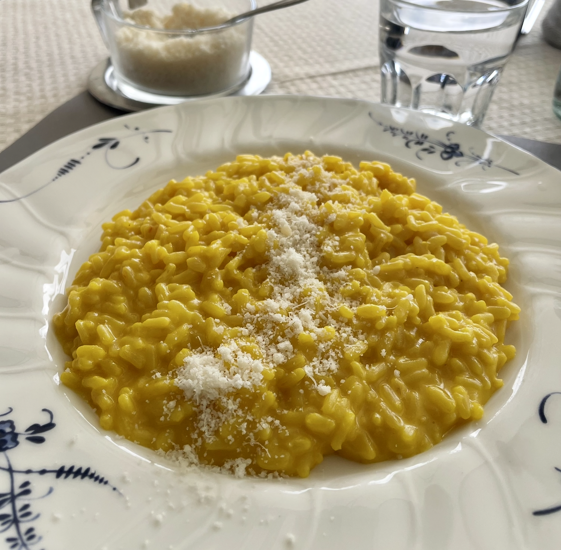 Saffron risotto in Lake Como in 2023